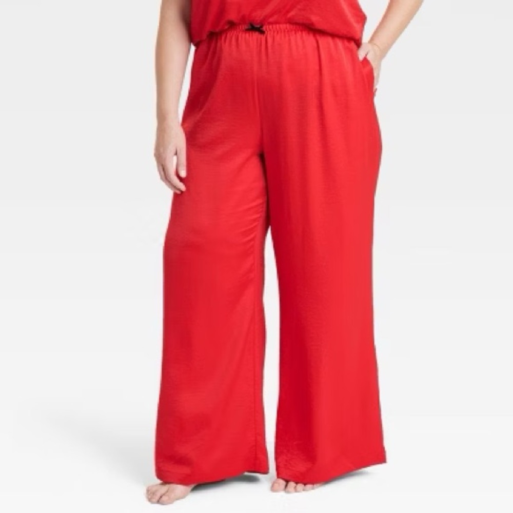 Women's Satin Pajama Pants - Auden XL